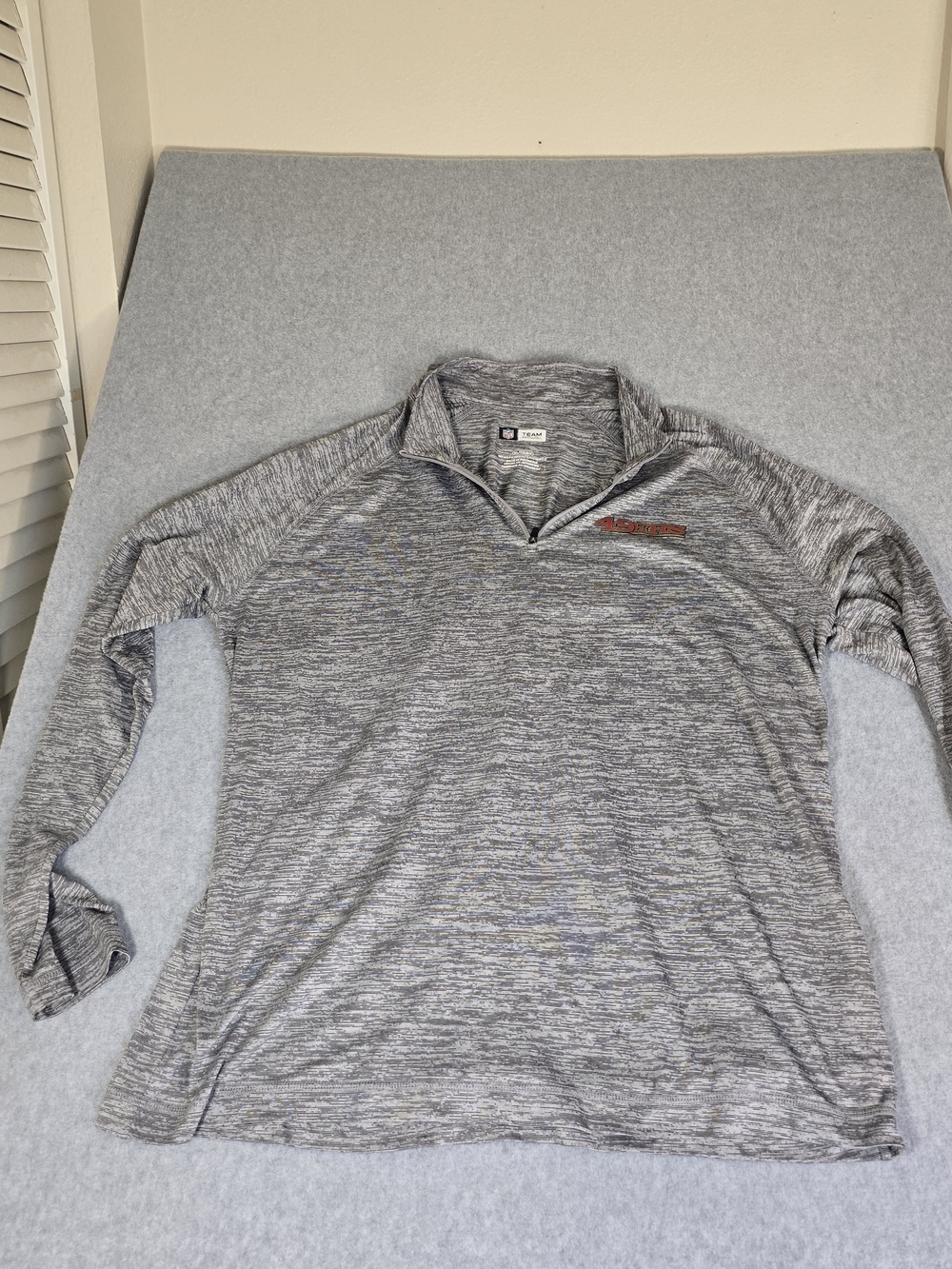 San Francisco 49ers NFL Mens XL Quarter Zip Pullover